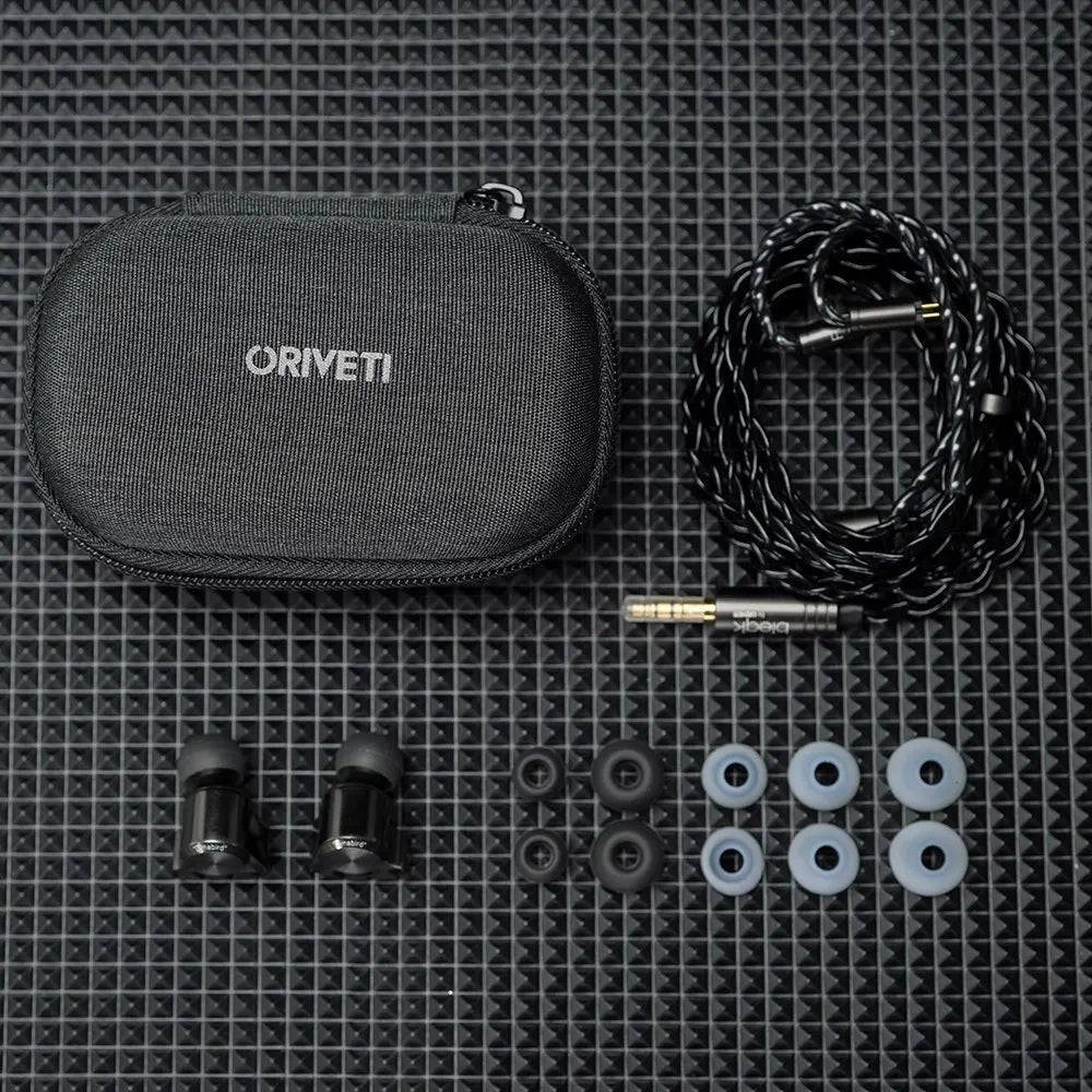 Oriveti bleqk Dynabird Exclusive 9.2mm Berylium-coated 1DD In-Ear Earphones Single Dynamic HiFi IEM with 2Pin 3.5mm Cable