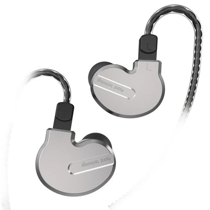 BQEYZ KB1 Triple Drivers Earphones 1DD 3BA HiFi Stereo in-Ear Metal Shell Removable Cable