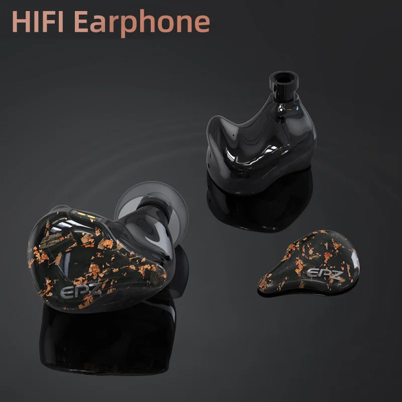 EPZ Q1 Earphones Wired HIFI Bass Earbuds IEM In Ear Monitor Gaming Headphones 0.78 2 Pin Detachable Cable Earbuds