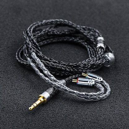 EPZ N16 Earphone Cable Single Crystal Copper Upgrade Cable Metal Plug HIFI Sound Quality 2.5/3.5/4.5mm 2 Pin 0.78mm/MMCX