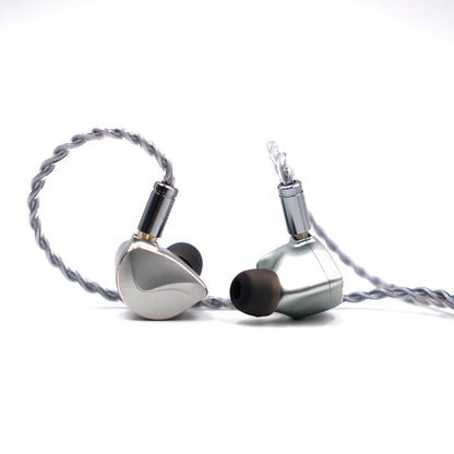 BQEYZ Winter Earphone HiFi Dynamic Driver PZT Bone Conduction In-Ear Monitor Wired Earbud with Detachable Cable Headphone